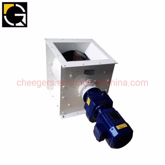 Válvula de bloqueo de aire rotativa utilizada en el alimentador rotativo de aserrín industrial